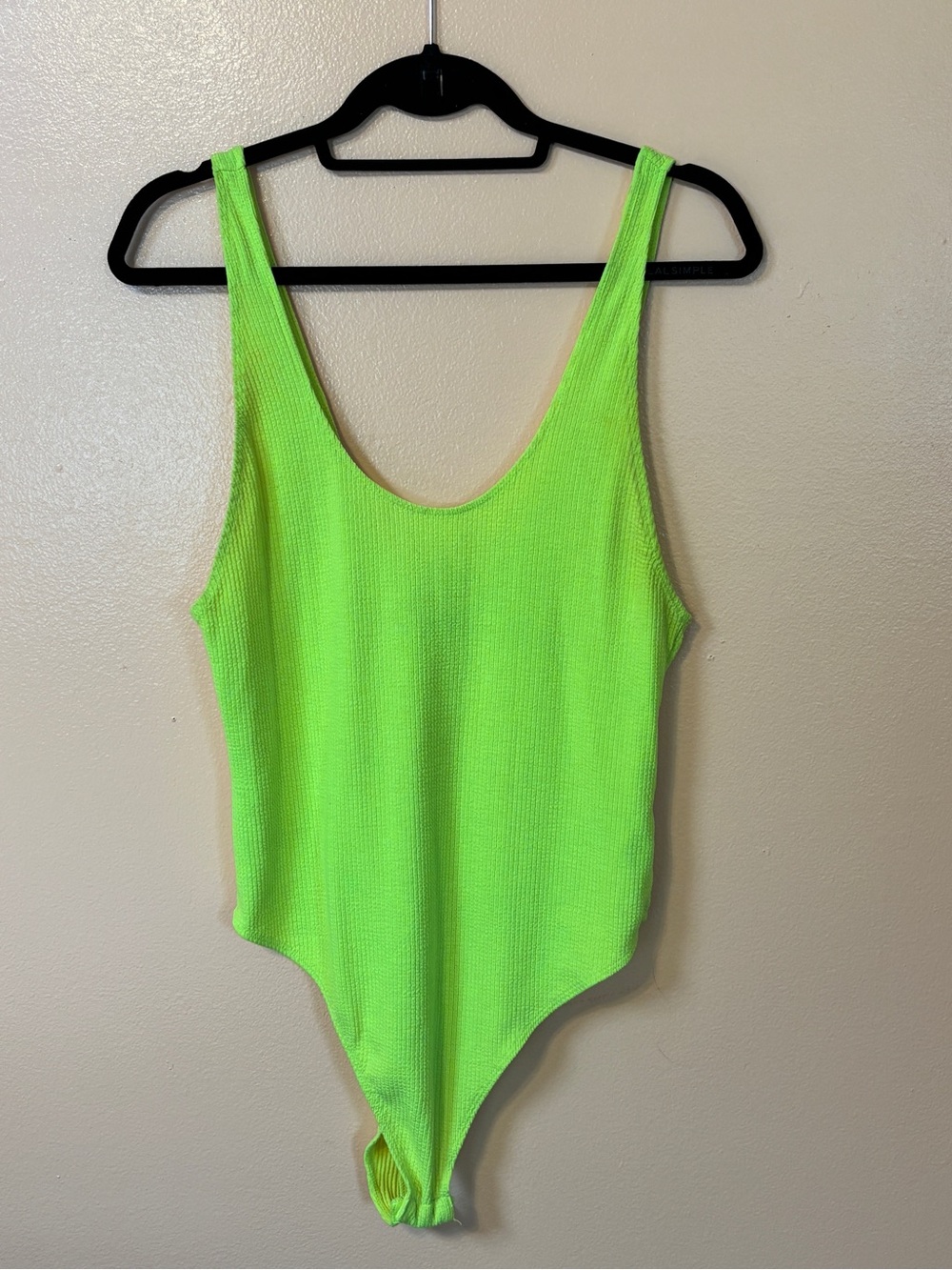 wild fable Neon Green Ribbed Bodysuit
